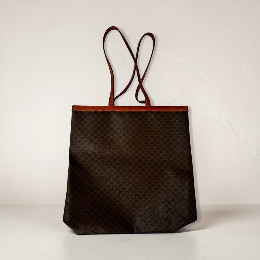 Celine Macadam Tote with Leather Trim - Picture 3 of 8